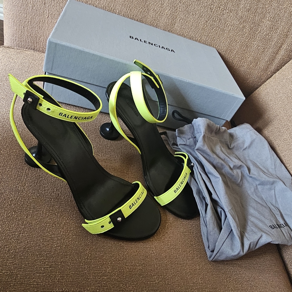 Balenciaga - Afterhour 90 leather sandals Size 37 - Picture 5 of 13